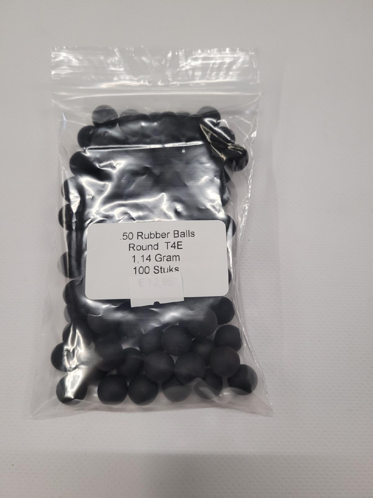 T4E /  1,14 Gram Rubber Balls /  Round  / 100 stuks-3448-a